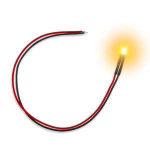 Green Stuff World: Orange 3mm Flickering LED Light for Miniatures & 3D Printed Scenes (10)