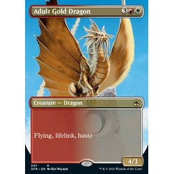 Magic löskort: Adventures in the Forgotten Realms: Adult Gold Dragon (alternative art)