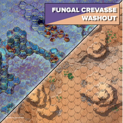 Battletech:Neoprene Battle Mat Alien Worlds Fungal Crevasse/Washout