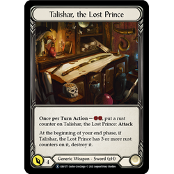 FaB Löskort: Crucible of War Unlimited: Talishar, the Lost Prince