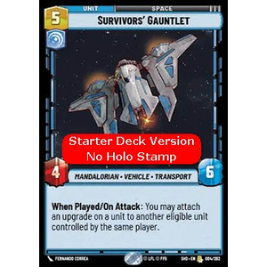 Star Wars: Unlimited Löskort: Shadows of the Galaxy: Survivors' Gauntlet