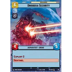 Star Wars: Unlimited Löskort: Twilight of the Republic: Droideka Security (Hyperspace) (Foil)