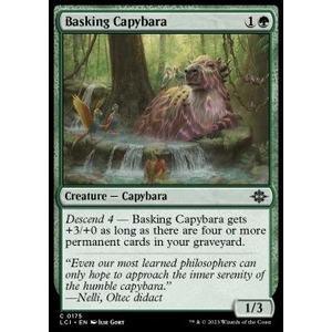 Magic löskort: The Lost Caverns of Ixalan: Basking Capybara