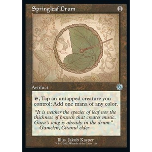 Magic löskort: The Brothers' War: Springleaf Drum (alternative art)