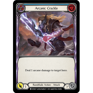 FaB Löskort: Monarch 1st Edition: Arcanic Crackle (Blue) (Rainbow Foil)