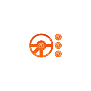 Smoke Markers 20mm & 1" Control Zone KT - Fluo Orange
