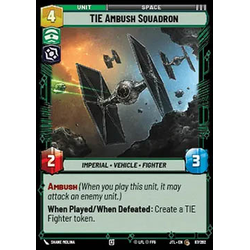 Star Wars: Unlimited Löskort: Jump to Lightspeed: TIE Ambush Squadron
