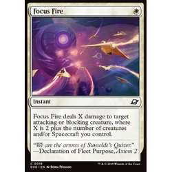 Magic löskort: Edge of Eternities: Focus Fire (Foil)