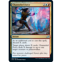 Magic löskort: Ikoria: Lair of Behemoths: Channeled Force (Foil)