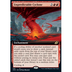 Magic löskort: Ikoria: Lair of Behemoths: Unpredictable Cyclone (alternative art) (Foil)