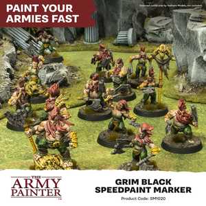The Army Painter: Speedpaint Marker - Grim Black (6ml)