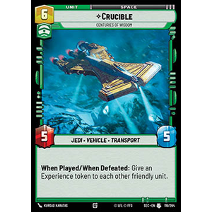 Star Wars: Unlimited Löskort: Secrets of Power: Crucible, Centuries of Wisdom