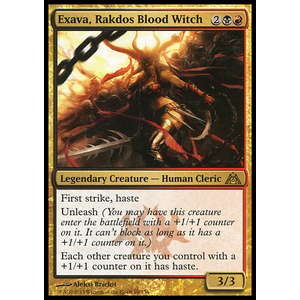 Magic löskort: Dragon's Maze: Exava, Rakdos Blood Witch (Foil)