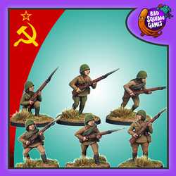 Female Soviet Infantry with rifles (6)