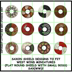 Saxon shields 2 (Flat round shield with small boss)