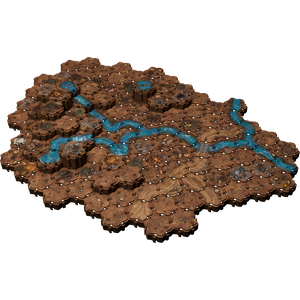 Lorescape Modular Hex-terrain Biome Set: Barrenland