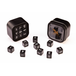 D6 Series: Opaque, Black - 18-die Set (Acrylic)