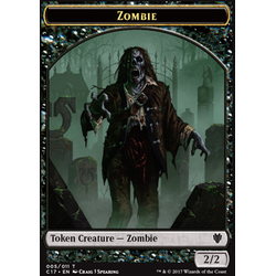 Magic löskort: Commander 2017: Zombie // Gold Token