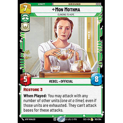 Star Wars: Unlimited Löskort: Secrets of Power: Mon Mothma, Clinging to Hope