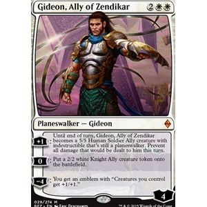 Magic löskort: Battle for Zendikar: Gideon, Ally of Zendikar (Foil)