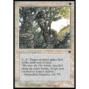 Magic löskort: Fallen Empires: Icatian Scout v.1