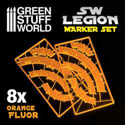 Green Stuff World- Legion Line of Fire Markers (Orange)