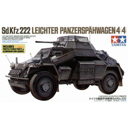 Sd.Kfz. 222 le. Panzerspähwagen 4x4 w Photo Etched Parts & Aluminium Gun Barrel