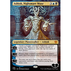 Magic löskort: Theros: Beyond Death: Ashiok, Nightmare Muse (alternate art) (Foil)