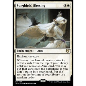 Magic löskort: Commander: Wilds of Eldraine: Songbirds' Blessing