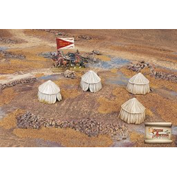 15mm Eastern style military tents 3