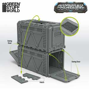 Plastic Sci-fi armored container (2)