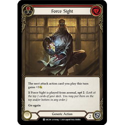 FaB Löskort: Arcane Rising Unlimited: Force Sight (Red) (Rainbow Foil)