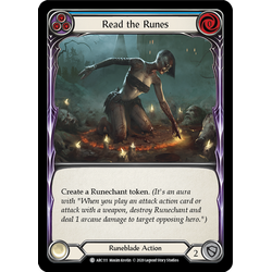 FaB Löskort: Arcane Rising Unlimited: Read the Runes (Blue) (Rainbow Foil)
