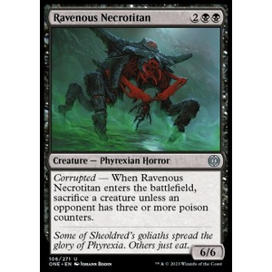 Magic löskort: Phyrexia: All Will Be One: Ravenous Necrotitan