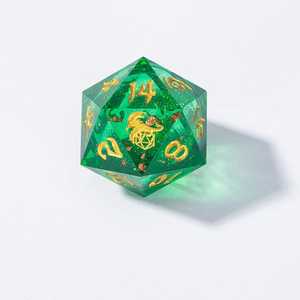 Sharp Edge Liquid Core RPG Dice Set Green (7)