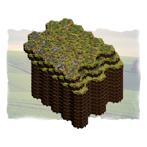 Lorescape Modular Hex-terrain Mega Pack: Grassland Battlefield