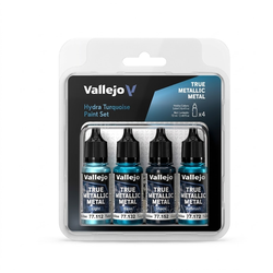 Vallejo True Metallic Metal: Hydra Turquoise Paint Set (4x18ml)