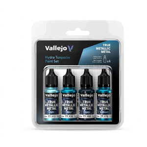 Vallejo True Metallic Metal: Hydra Turquoise Paint Set (4x18ml)