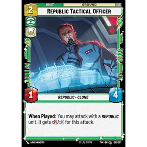 Star Wars: Unlimited Löskort: Twilight of the Republic: Republic Tactical Officer