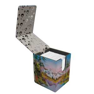 Ultra Pro Alcove Flip Deck Box Bob Ross Mountain Retreat