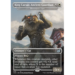 Magic löskort: Ikoria: Lair of Behemoths: Huntmaster Liger (King Caesar, Ancient Guardian) (Foil)