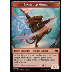 Magic löskort: Bloomburrow: Manifold Mouse Token (Red 1/1)
