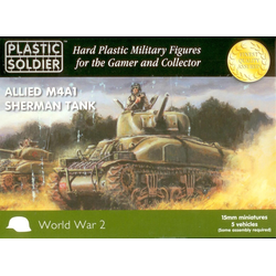 15mm WWII (American): Easy Assembly Sherman M4A1 Tank (5)