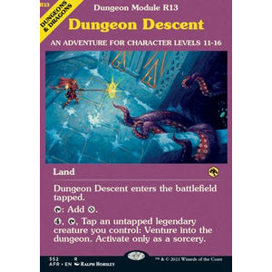 Magic löskort: Adventures in the Forgotten Realms: Dungeon Descent (alternative art) (Foil)