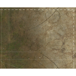 Gamemat.eu:  Lost World 44x60" with 40k Deployment Zones & Inch Guide (10th) (Mousepad)