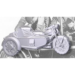 Danish Officer Motorcycle & Sidecar