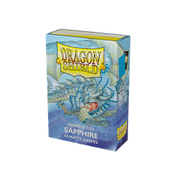 Card Sleeves Japanese Size Matte Sapphire (60 in box) (Dragon Shield)
