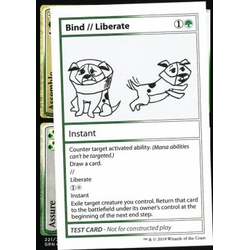 Magic löskort: Mystery Booster: Playtest Cards: Bind // Liberate