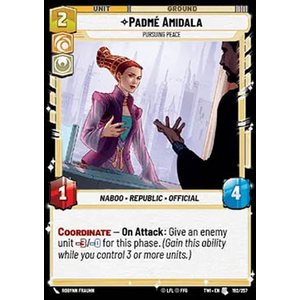 Star Wars: Unlimited Löskort: Twilight of the Republic: Padmé Amidala, Pursuing Peace