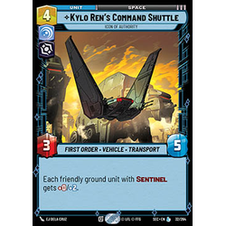 Star Wars: Unlimited Löskort: Secrets of Power: Kylo Ren's Command Shuttle, Icon of Authority